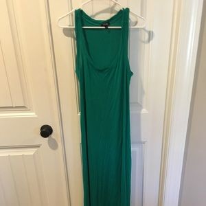 Green maxi dress